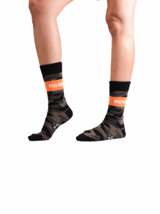 Calcetines de camuflaje de media caña